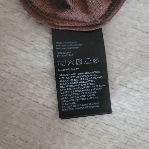 H&M Divided Cut Out Stretchy Soft Summer Dress in Brown Size XL New with… - Picture 8 of 9